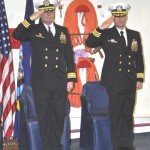 Permalink to Change-of-Command Ceremony Marks Transition Aboard USS Arlington U.S. Navy Cmdr. Darren Nelson (left) was succeeded by Cmdr. Gregory Baker as commander of the USS Arlington during change-of-command ceremonies earlier this month. (Photo Jim Pebley)