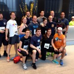 Permalink to 700 people race up 4 World Trade Center’s 72 flights of stairs for cancer fundraiser The PAPD team with NY Giants kicker Steve Rutherford pose before the climb. Nicole Lynn Pesce, NY Daily News
