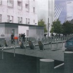 Permalink to Residents Suing to Stop ‘Fortresslike’ Plan for World Trade Center A rendering of proposed security measures near the World Trade Center site that residents call onerous. New York Police Department