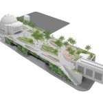 Permalink to Elevated Park at Trade Center Site Comes into View A rendering of the proposed plan for Liberty Park, immediately south of the National September 11 Memorial, to be built on the rooftop of the entrance to the vehicle security center. Some features may change during construction. Port Authority of New York and New Jersey