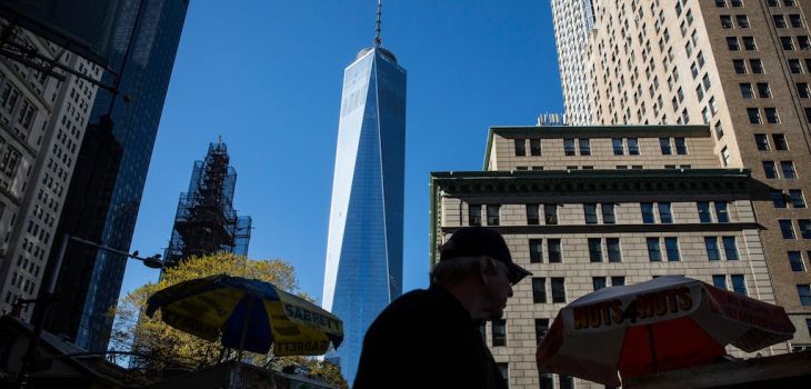 The new World Trade Center site anchors a booming lower Manhattan. (Credit: Getty/Andrew Burton)