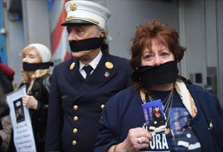 Images Relatives of 9/11 victims stage a protest. One family member said it was a 'national disgrace.' Emmanuel Dunand/AFP/Getty