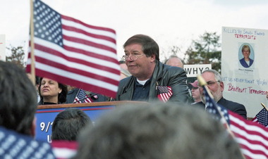 Bill Doyle speaks on behalf of 9/11 families in the nation's capital in 2005.The Washington Post
