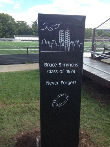 Hackettstown High School Bruce Simmons September 11 memorial, Tony Russack