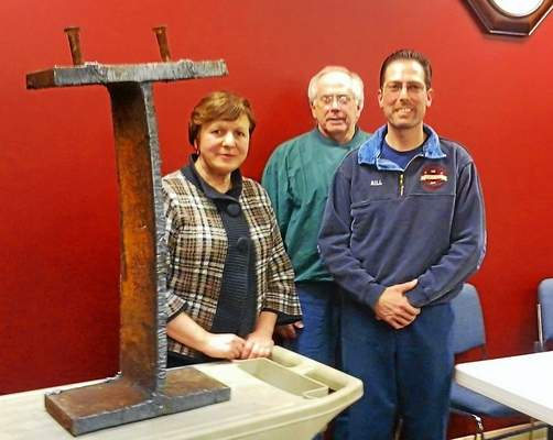 A steel I-beam recovered from one of the fallen World Trade Center towers will form the Derby memorial