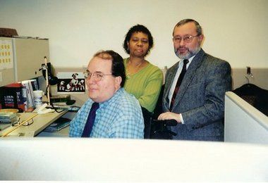 Ed Beyea, Beyea's aide Erma Fuller, and Abe Zelmanowitz: Zelmanowitz told Fuller to leave the north tower on September 11, 2001, believing he and Beyea would be down shortly. Chavie Zelmanowitz | Submitted image