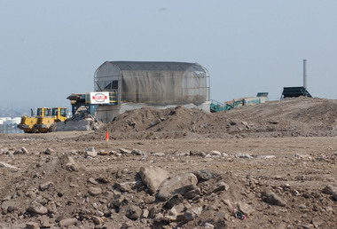 In this photo 2002 photo, the last sifting machine at the Fresh Kills Landfill is seen in the background. Staten Island Advance photo