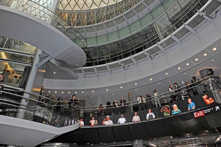 The new Fulton Center transit hub features an Oculus, designed to allow for natural light. photo: Gregory P. Mango