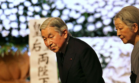 Japanese Emperor Akihito and Empress Michiko