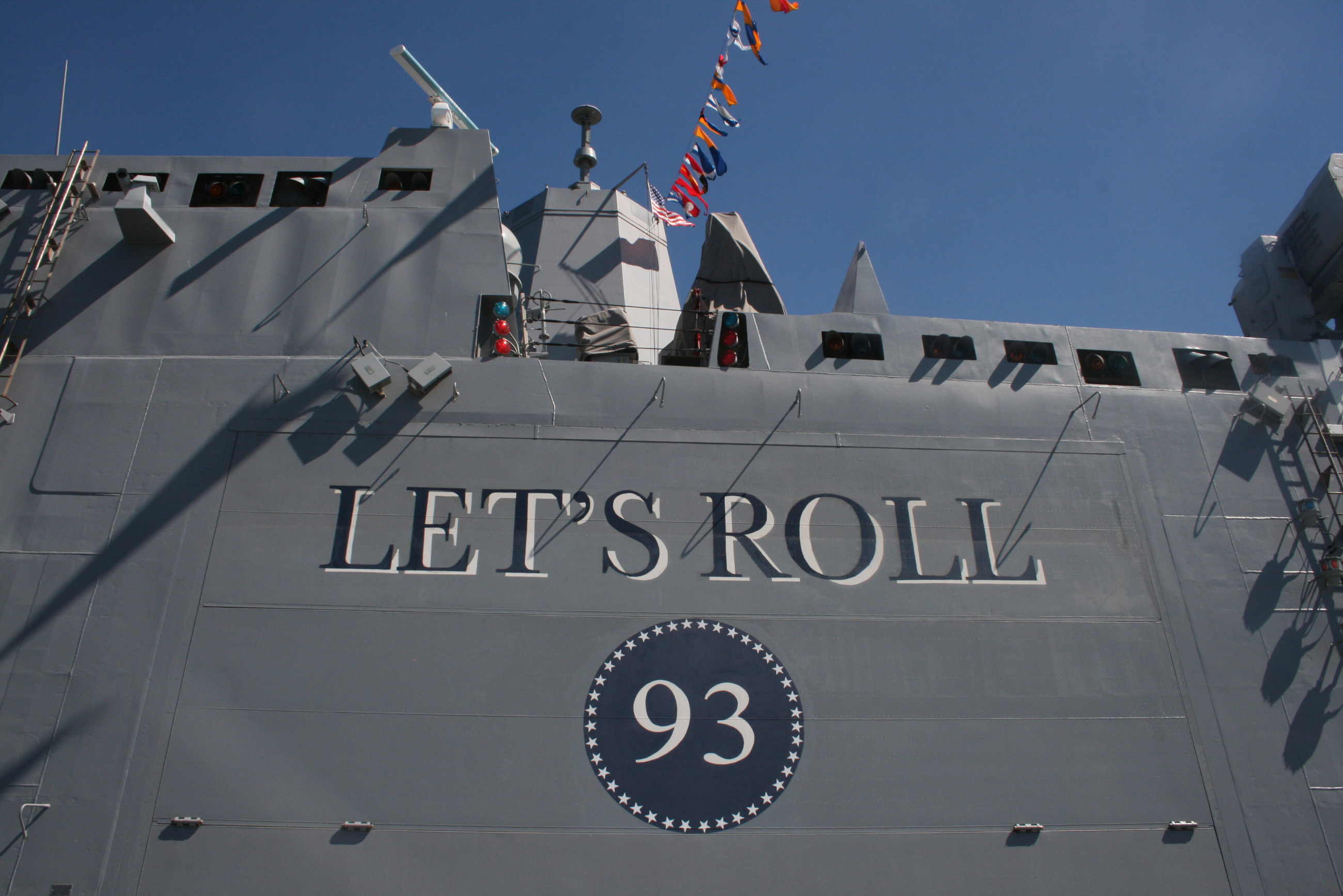 Slogan above the USS Somerset flight deck