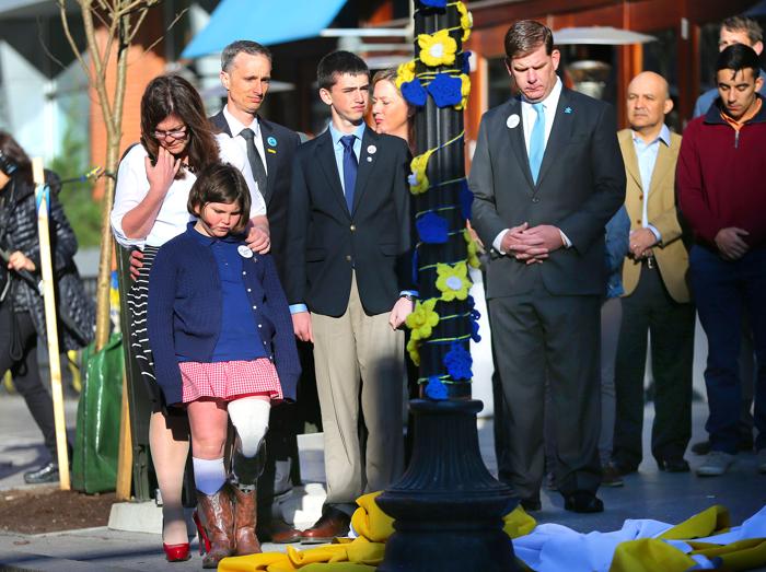 The family of Martin Richard, 8, the youngest victim of the Boston Marathon bombs. photo John Tlumacki/The Boston Globe