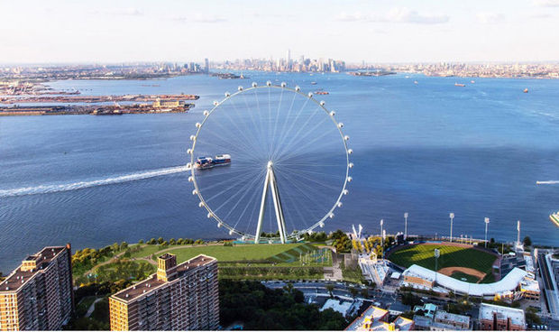 Newly released skyline view of the New York Wheel. Credit: New York Wheel 