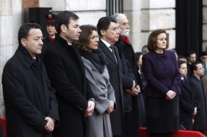 The ceremony to commemorate the March 2004 Madrid train bombings in Puerta del Sol. / Fernando Alvarado (EFE)