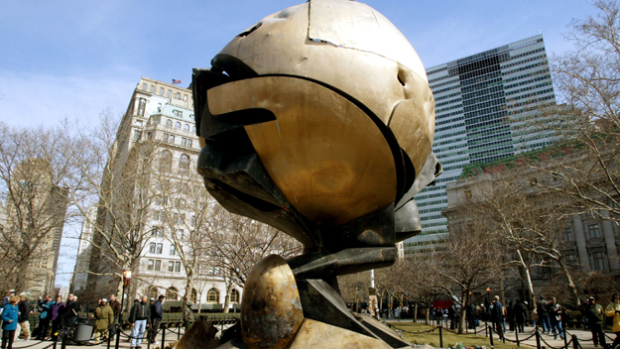 The sphere from the original World Trade Center (Credit: Getty Images)