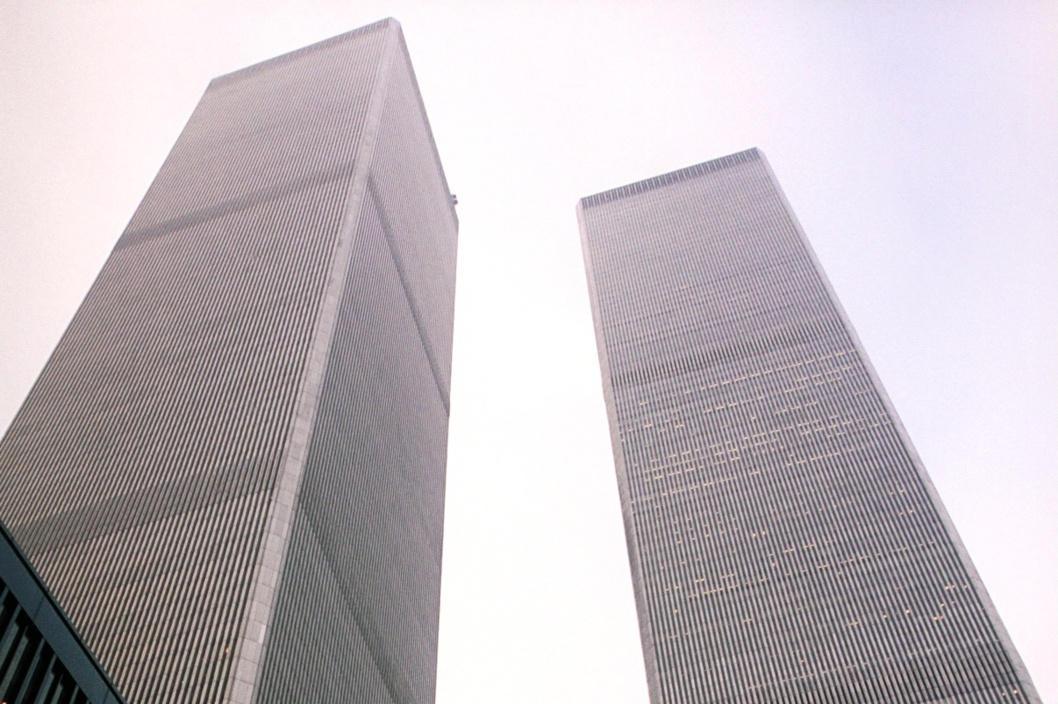 Looking up at the World Trade Center photo, NY Magazine