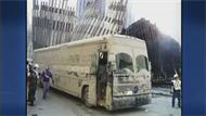 what bus 2185 looked like in the wake of the September 11th attacks