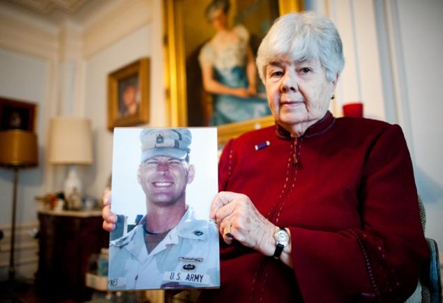 Sophy Haynes, whose son Sgt. Schuyler Haynes was killed in Iraq seven years ago, says she continues to learn about him even though he is long gone. Andrew Theodorakis/New York Daily News