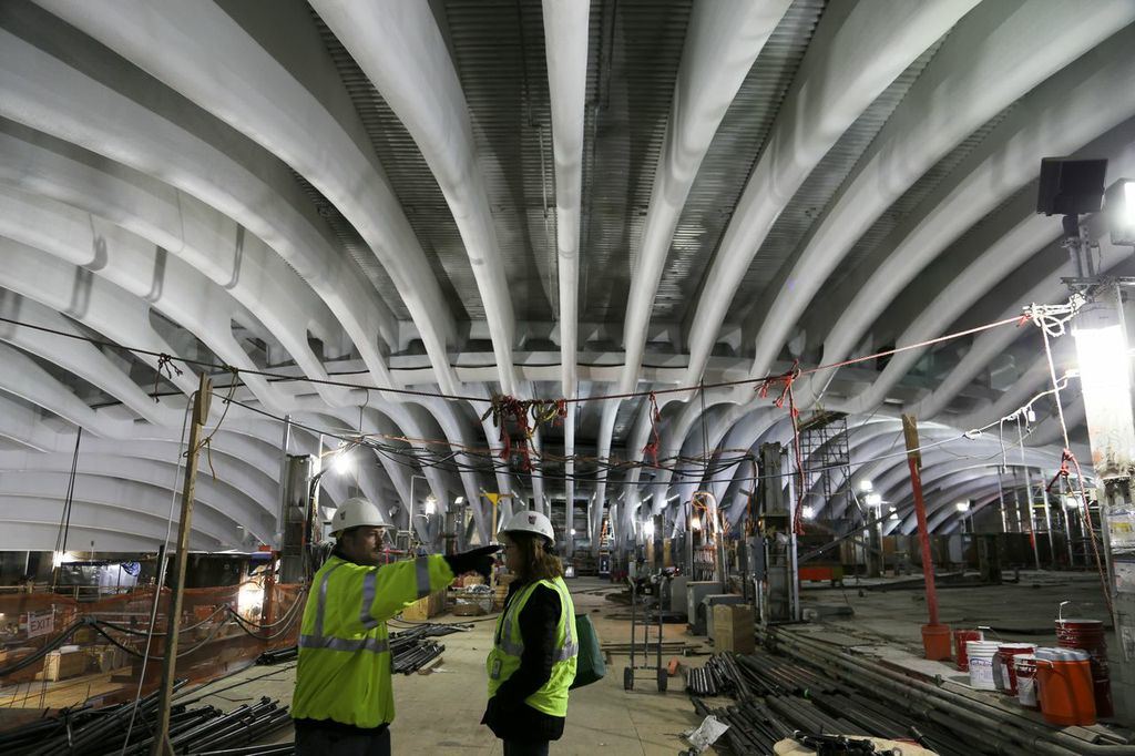 Transit hub underpass nearing completion. photo Emily Young