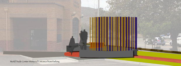 Here's a rendering of what San Luis Obispo's World Trade Center memorial project would look like. Courtesy rendering 
