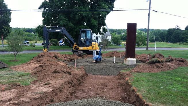  The South Fire District of Middletown has begun construction on a 9/11 memorial on Randolph Road.
